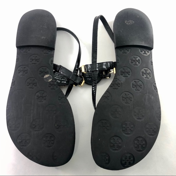 Tory Burch Ali Black Slingback Thong Sandals - Picture 8 of 8
